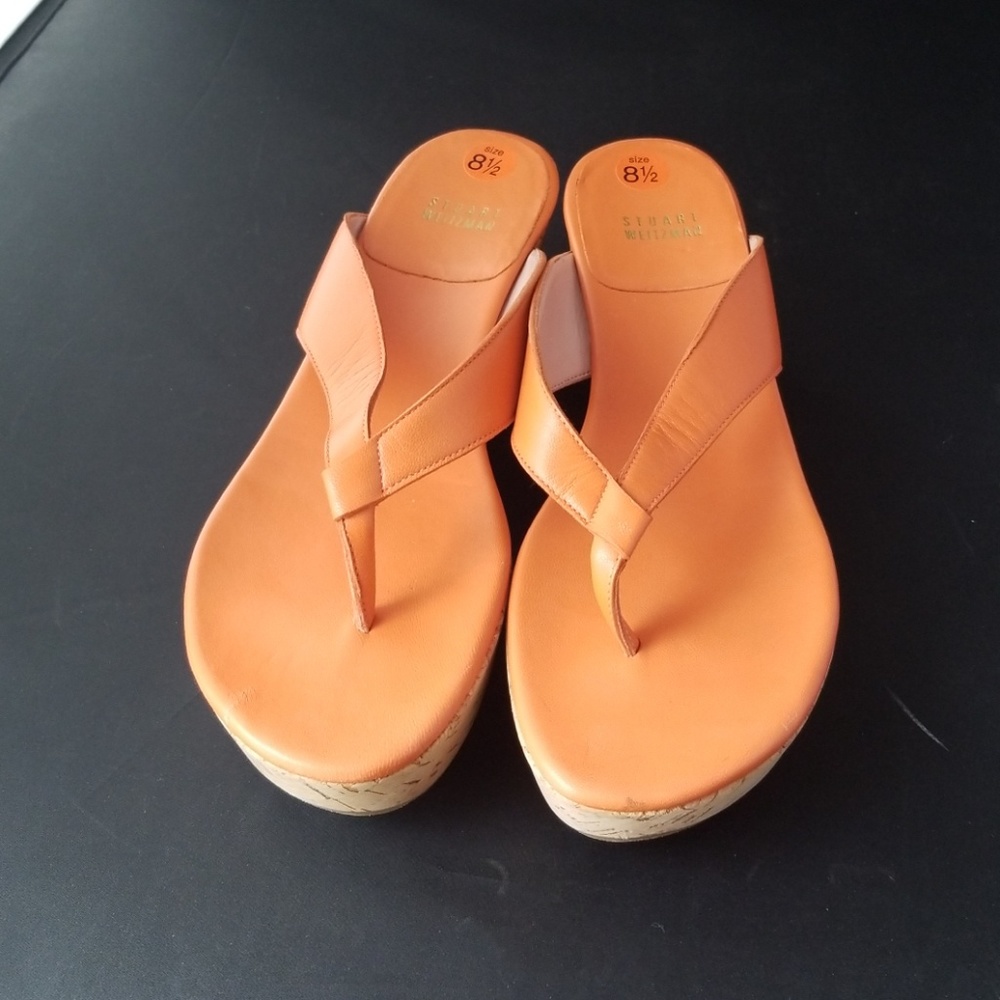 Stuart Weitzman thong wedge sandals #68480